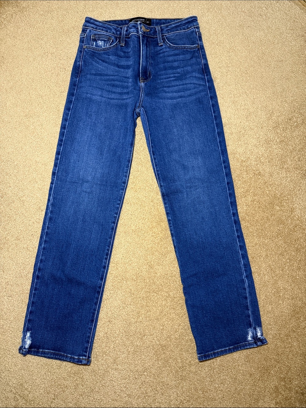 Just Black Denim Straight Leg Jeans